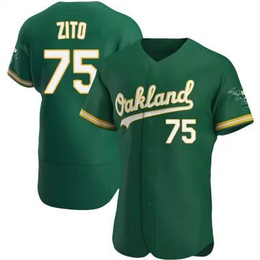 Barry Zito Men's Authentic Oakland Athletics Green Kelly Alternate Jersey