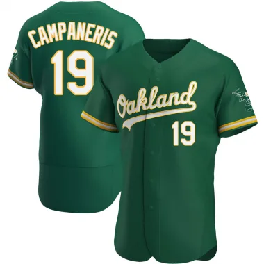 Bert Campaneris Men's Authentic Oakland Athletics Green Kelly Alternate Jersey