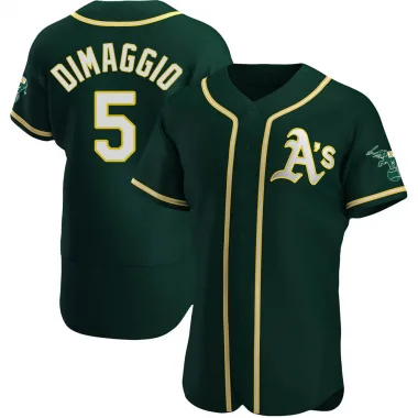 Joe Dimaggio Men's Authentic Oakland Athletics Green Alternate Jersey