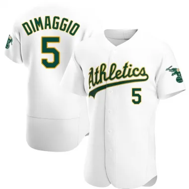 Joe Dimaggio Men's Authentic Oakland Athletics White Home Jersey