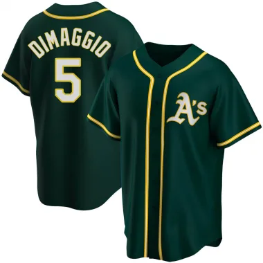 Joe Dimaggio Youth Replica Oakland Athletics Green Alternate Jersey