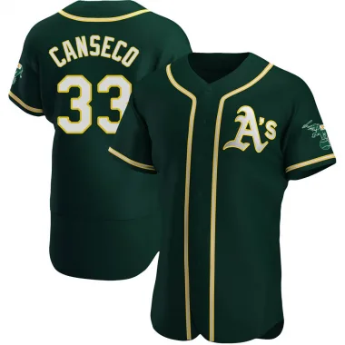 Jose Canseco Men's Authentic Oakland Athletics Green Alternate Jersey