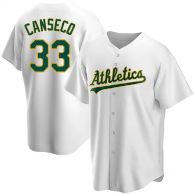 Jose Canseco Men's Replica Oakland Athletics White Home Jersey